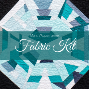 March Aquamarine Fabric Kit