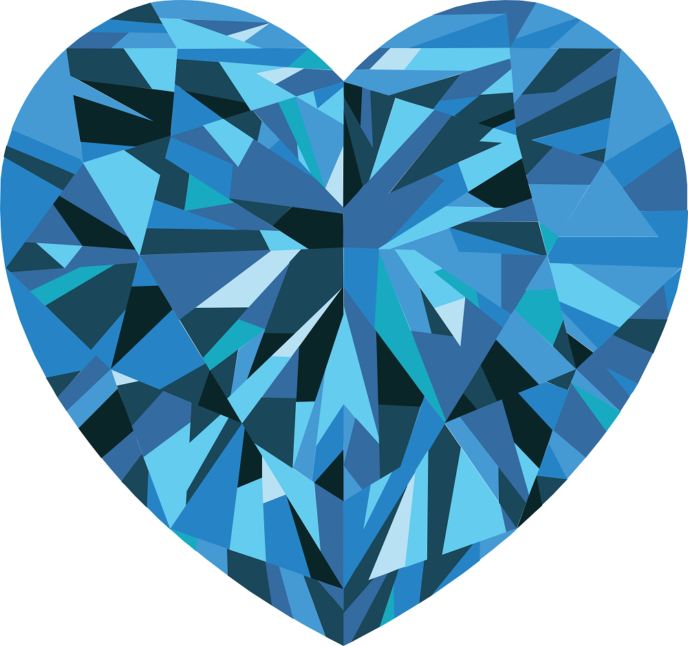 Heart Diamond 46 inches Alexandrite Teal resized